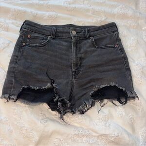 Black American Eagle denim shorts